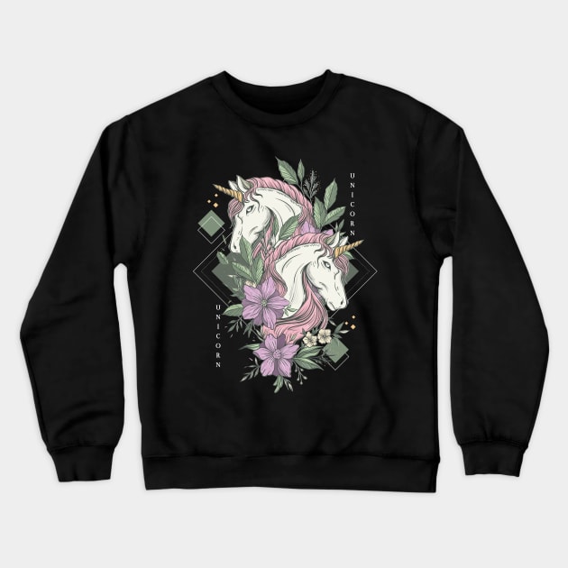 luxe unicorn double Crewneck Sweatshirt by Tshirt lover 1